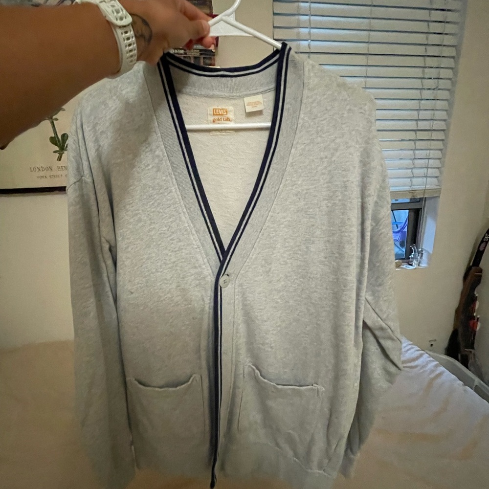 LEVIS GOLD TAB Gray Cardigan